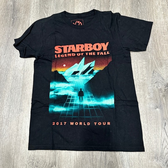 The Weeknd Starboy Men's Small Legend of the Fall 2017 World Tour Concert TShirt - Picture 2 of 10